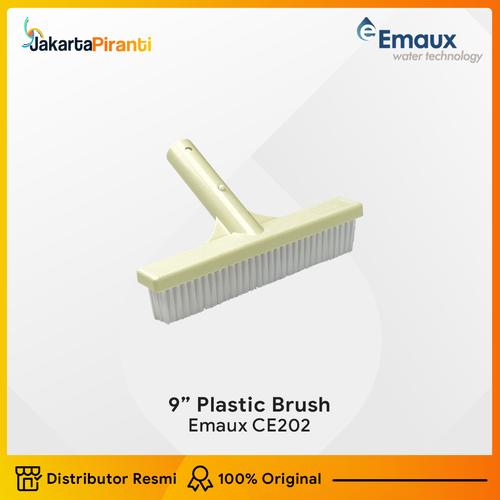 [EZM.5100689] Peralatan Kebersihan Kolam Renang Sikat 9" Plastic Brush Emaux CE202