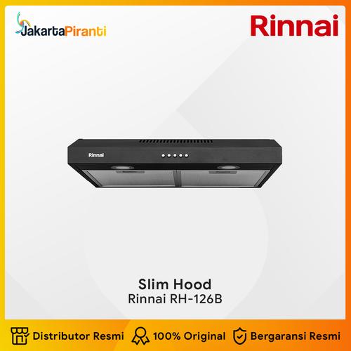 [EZM.5100742] Cooker Hood Rinnai RH-126B Slim Hood Penghisap Asap Kompor