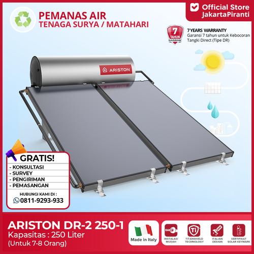 [EZM.5100780] Pemanas Air Solar Water Heater Ariston Kairos Thermo Direct 250 Liter