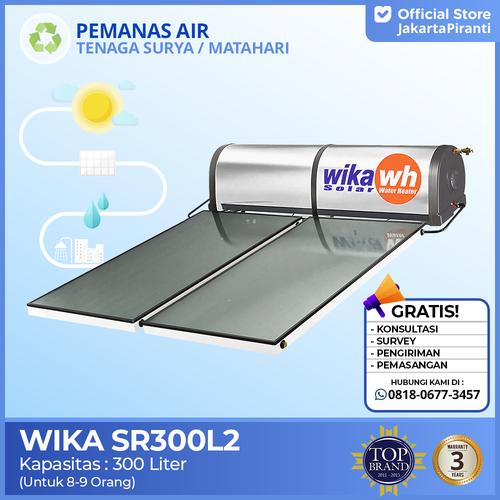 [EZM.5100785] Pemanas Air Tenaga Matahari Solar Water Heater WIKA 300 Liter SR300L2