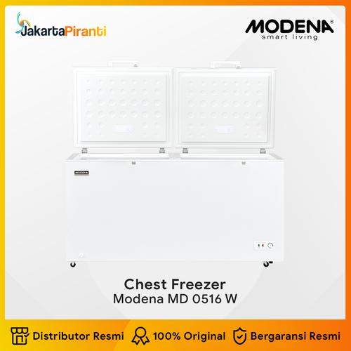 [EZM.5100793] Chest Freezer Box 510 liter Modena MD 0516 W - KHUSUS JABODETABEK