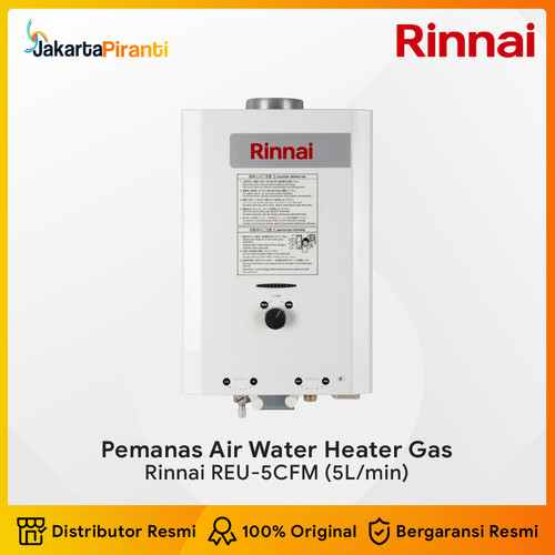 [EZM.5100812] Water Heater Gas Rinnai Tekanan Rendah Low Pressure REU-5CFM