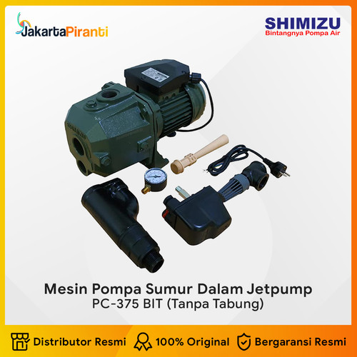 [EZM.5100871] Pompa Sumur Dalam Jetpump 375 Watt Shimizu PC-375 BIT Tanpa Tangki