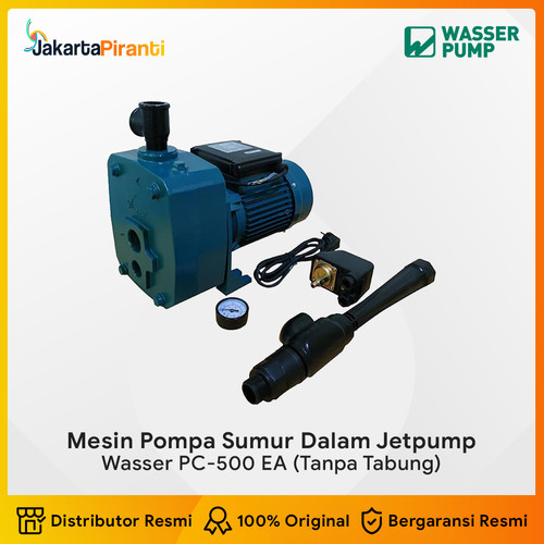 [EZM.5100875] Pompa Sumur Dalam Jetpump 500 Watt Wasser PC-500 EA Tanpa Tangki