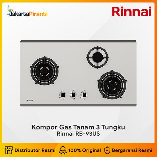 [EZM.5100940] Built-in Gas Hob Kompor Gas Tanam 3 Tungku Rinnai RB-93US