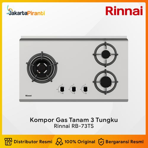 [EZM.5100941] Built-in Gas Hob Kompor Gas Tanam 3 Tungku Rinnai RB-73TS