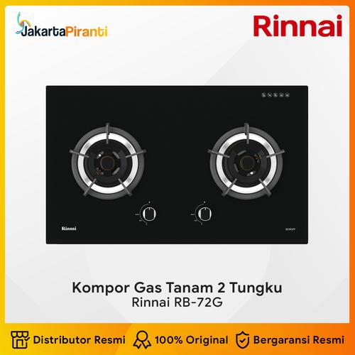 [EZM.5100942] Built-in Gas Hob Kompor Gas Tanam 2 Tungku Rinnai RB-72G