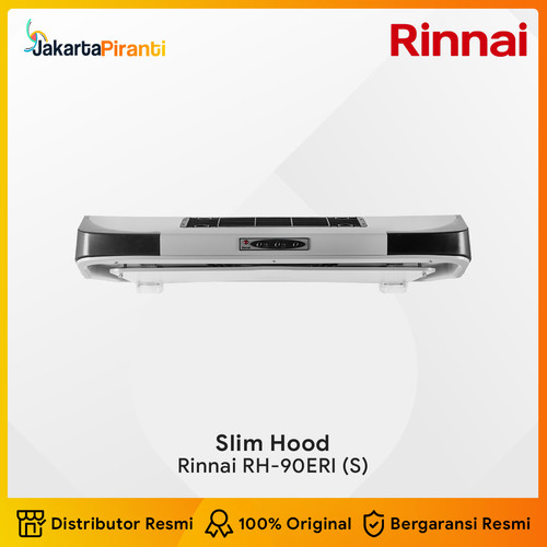 [EZM.5100989] Cooker Hood Rinnai RH-90ERI (S) Slim Hood Penghisap Asap Kompor