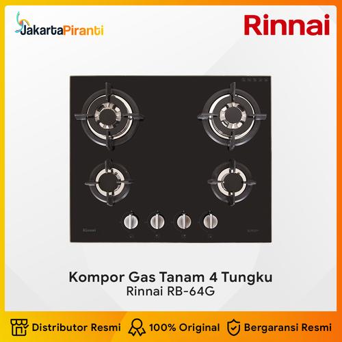 [EZM.5100997] Built-in Gas Hob Kompor Gas Tanam 4 Tungku Rinnai RB-64G