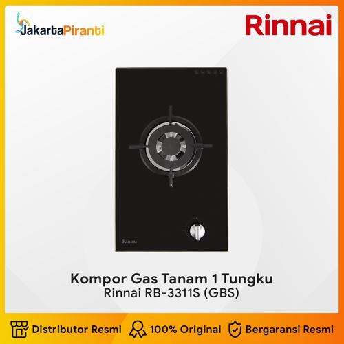 [EZM.5101012] Built-in Gas Hob Kompor Gas Tanam 1 Tungku Rinnai RB-3311S (GBS)