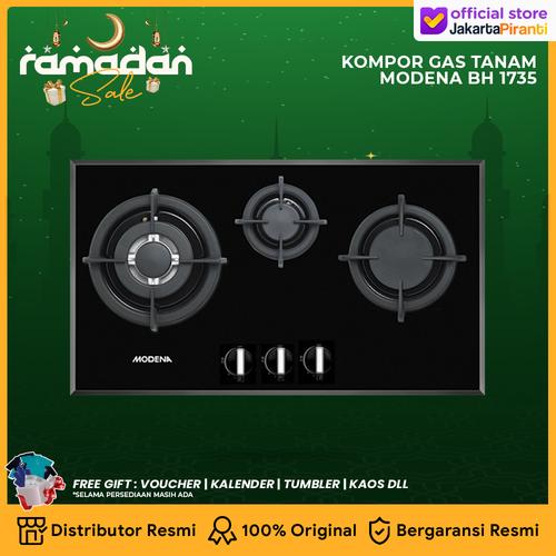 [EZM.5101243] Kompor Tanam Gas Hob Modena BH 1735 - PROMO