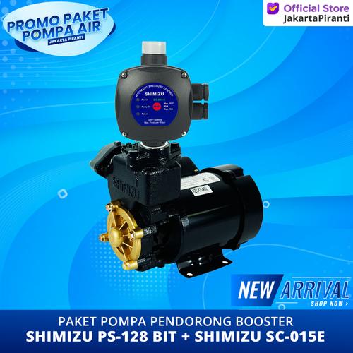 [EZM.5101636] Mesin Pompa Booster Shimizu PS 128 + Pressure Control Shimizu SC-015