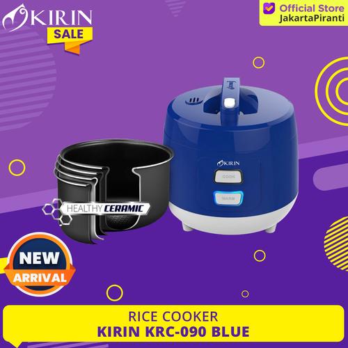 [EZM.5101665] Kirin Rice Cooker 1.0 Liter KRC 090 / KRC090 BLUE GARANSI RESMI