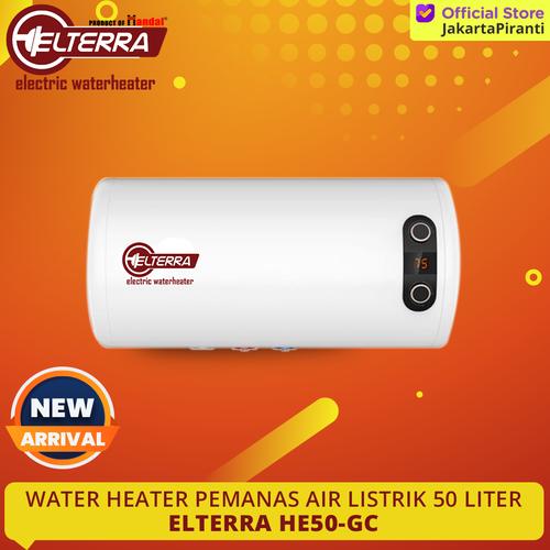 [EZM.5101681] Pemanas Air Electric Water Heater Handal Elterra HE50-GC 50 Liter