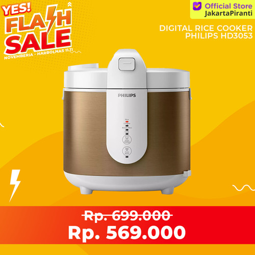 [EZM.5101714] PHILIPS Fuzzy Logic Rice Cooker - HD3053/33 HD 3053 HD3053