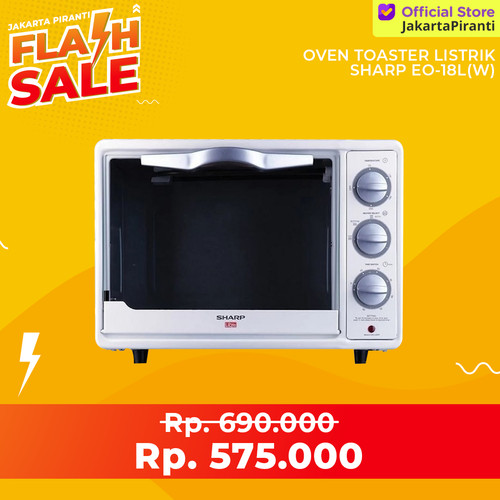 [EZM.5101715] SHARP Oven Toaster Listrik 18 Liter - EO-18L(W)