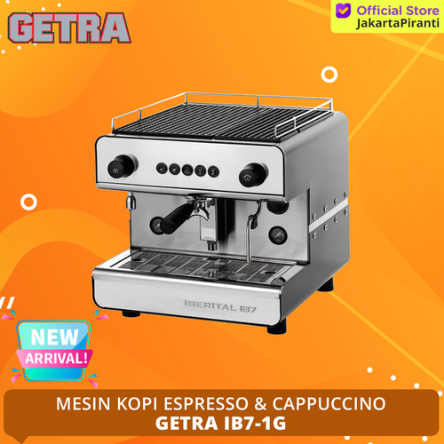 [EZM.5101752] Mesin Kopi Espresso & Cappuccino Coffee Machine Getra Iberital IB7-1G