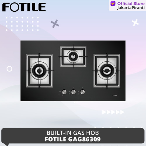 [EZM.5101810] Built-in Gas Hob Kompor Tanam Gas Fotile GAG86309