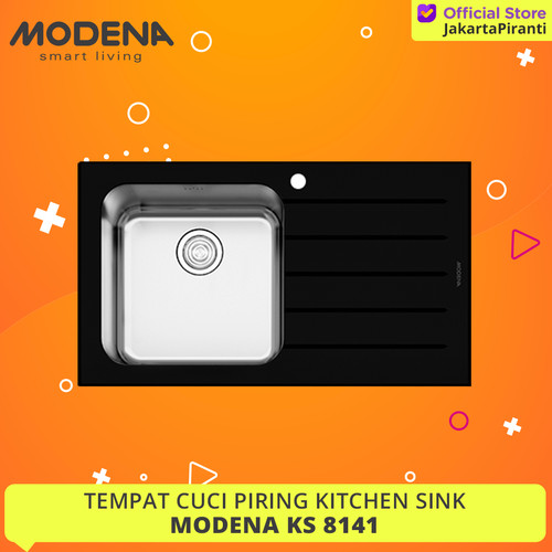 [EZM.5101829] Kitchen Sink Stainless Modena KS 8141 Cuci Piring - KHUSUS JABODETABEK