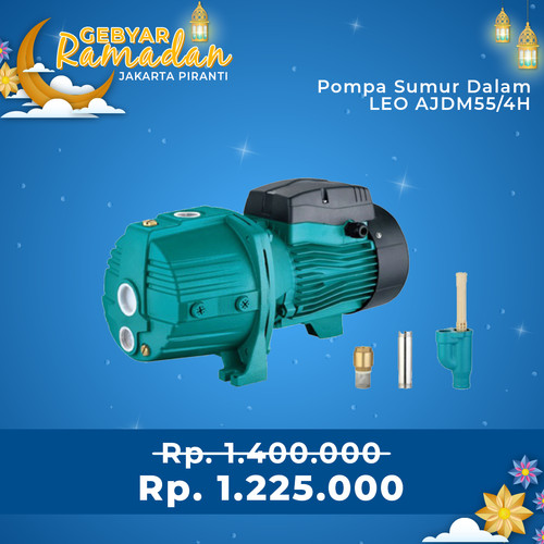 [EZM.5101841] Mesin Pompa Air Sumur Dalam Jetpump LEO AJDM55/4H - AJDM 55/4H