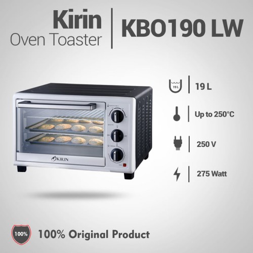 [EZM.5101916] Kirin Oven Toaster 19 Liter Daya Low Watt KBO190LW KBO 190 LW