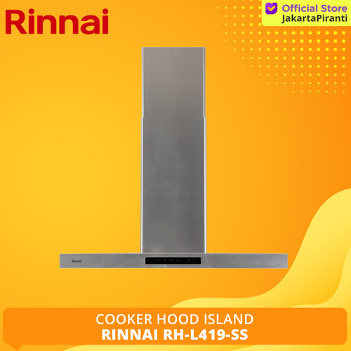 [EZM.5101949] Cooker Hood Rinnai RH-L419-SS Penghisap Asap Kompor Island Hood