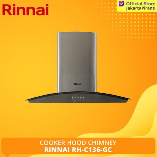 [EZM.5101950] Cooker Hood Rinnai RH-C136-GC Chimney Hood Penghisap Asap Kompor