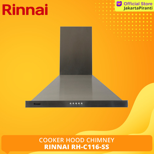 [EZM.5101951] Cooker Hood Rinnai RH-C116-SS Chimney Hood Penghisap Asap Kompor