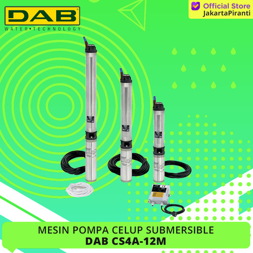 [EZM.5102073] Pompa Satelit Submersible Sumur Dalam DAB CS4A 12 M 4OL (15m cable)