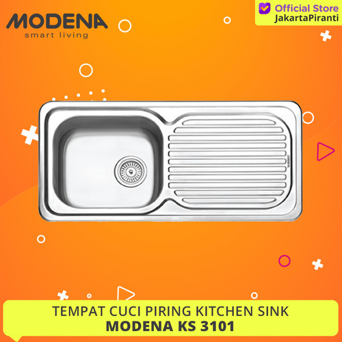 [EZM.5102097] Stainless Kitchen Sink Modena KS 3101 - Tempat Cuci Piring