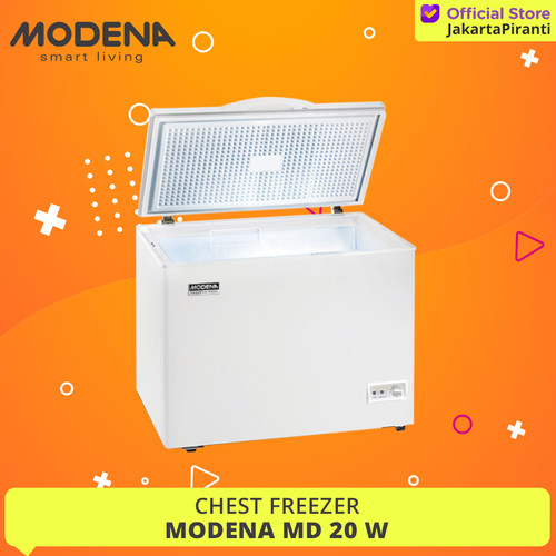 [EZM.5102140] Chest Freezer Modena MD 20 W / 20W - Freezer Box 205 liter 1 Pintu