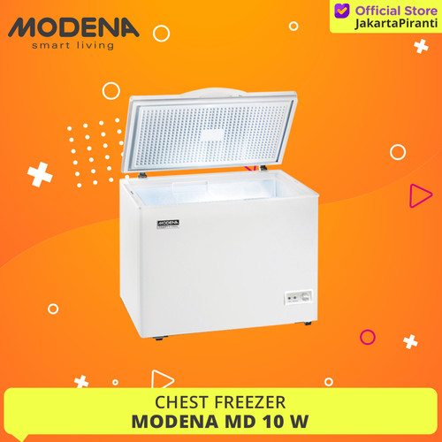 [EZM.5102141] Chest Freezer Modena MD 10 W / WH - Freezer Box 100 liter 1 Pintu
