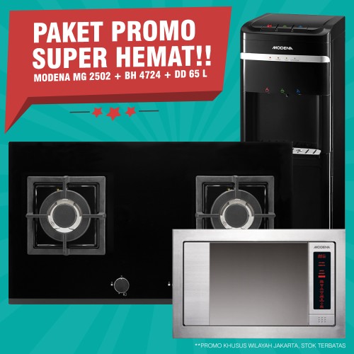 [EZM.5102185] Paket Promo Super Hemat! Modena BH 4724 + MG 2502 + DD 65 L