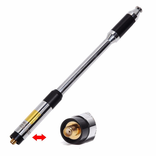 [EZO.1000377] Antena RH770 Dualband SMA Female Teleskopik HT Cina Pofung Panjang