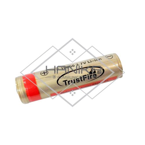 [EZO.1000731] TrustFire Rechargerable Battery 6000mAh 3.7V Li-ion Semi Flat Baterai
