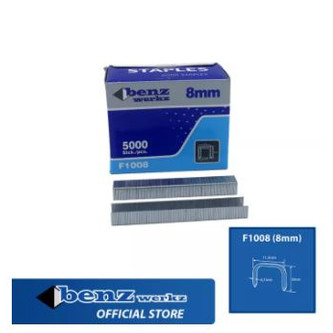 [EZM.5300148] Isi Staples Tembak 1008F 8 mm 5000 Pcs / Staples Nail Benz Werkz