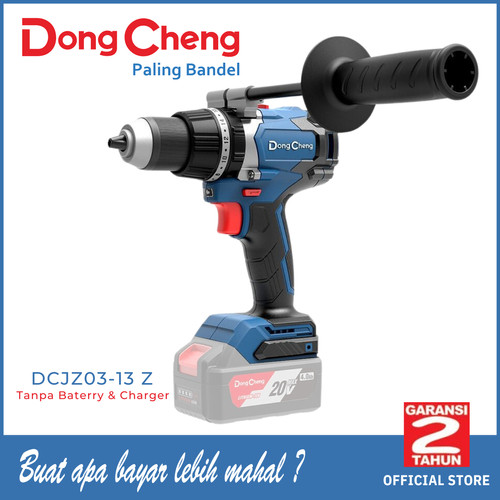 [EZM.5400018] Mesin Bor Baterai Brushless Impact Drill 13mm DongCheng DCJZ03-13Z