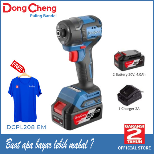[EZM.5400054] Cordless brushless impact driver screw driver DongCheng DCPL208 EM