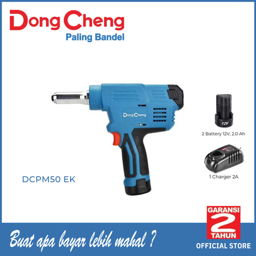 [EZM.5400074] Mesin Paku Tembak Riveting Cordless Dongcheng DCPM50 EK