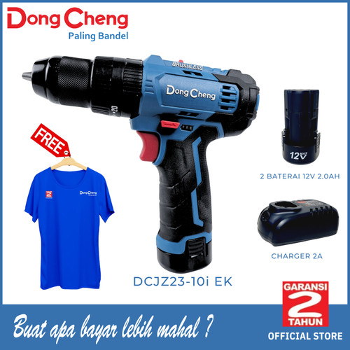[EZM.5400114] Brushless Impact Drill 12V Impact Baterai DongCheng DCJZ23-10i