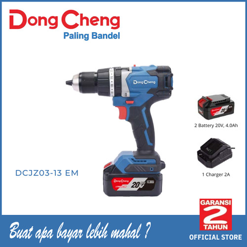 [EZM.5400116] Mesin bor baterai brushless impact drill 13mm DongCheng DCJZ03-13 EM