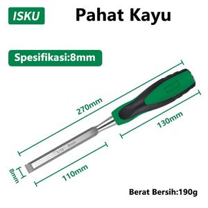 [EZM.5500142] ISKU Pahat Kayu 1/4'' 3/8'' 1/2'' 5/8'' 3/4'' 1'  Pahat Pemahat Kayu| 6mm | 8mm | 10mm | 13mm | 16mm | 19mm | 22mm | 25mm | 32mm | 38mm |