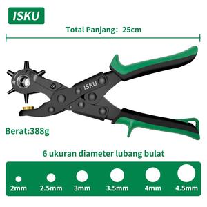 [EZM.5500147] ISKU punch pliers /tang pembolong ikat sabuk pinggang 9 inch carbon