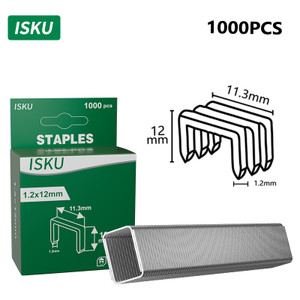 [EZM.5500148] ISKU staple gun refill stapler/ isi ulang refill staples 8 x 11.3 x 1.2mm*1000pcs Isi staples tembak gun tacker perkakas