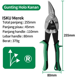 [EZM.5500158] ISKU gunting seng serbaguna  gunting penerbangan 10 inch gunting holo