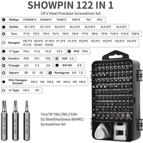 [EZM.5500238] ISKU Obeng Set 122 in 1 hp full set lengkap original/Alat Bongkar HP