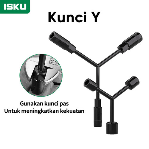 [EZM.5500279] ISKU kunci sok y dan kunci sock y 8 mm 10mm 12mm 14mm