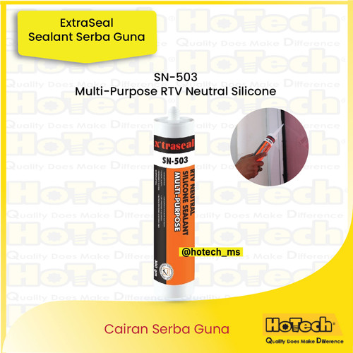 [EZM.5600011] Extra Seal SN-530 | Multi Purpose RTV Cairan Untuk Kaca, Logam, Beton & Lapisan Cat
