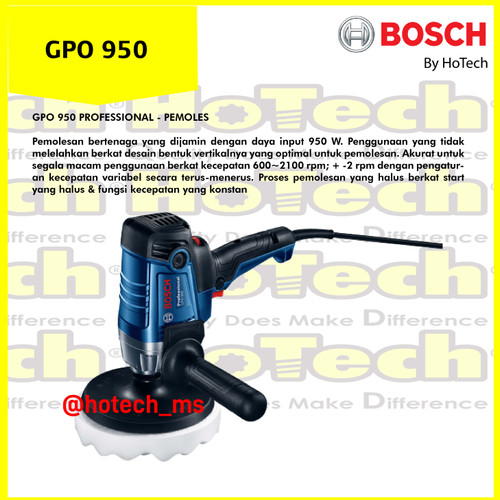 [EZM.5600029] Bosch GPO 950 Power Tools Polisher \  Mesin Poles 950 Watt