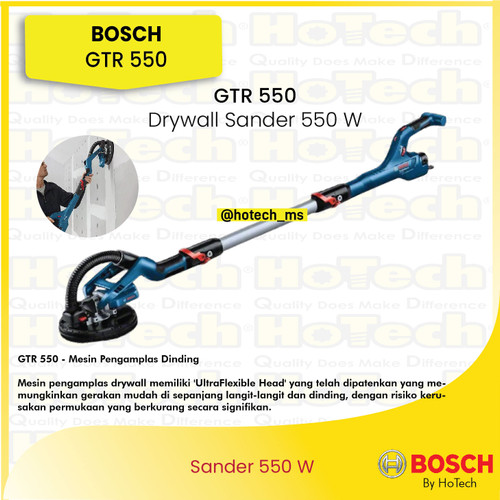 [EZM.5600030] Bosch Mesin Amplas GTR 550 | Power Tool Sander Drywall 550 W | Original Bosch